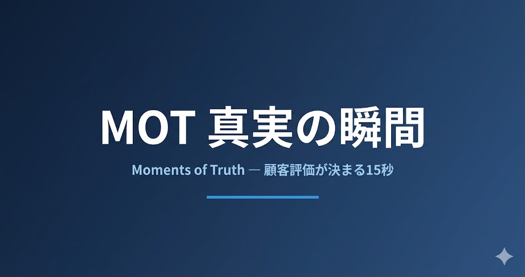 MOT（真実の瞬間）とは？4段階の意味とCX設計の実践ステップ