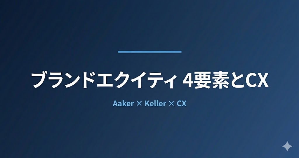 ブランドエクイティとは？4つの構成要素とCXによる育て方を解説
